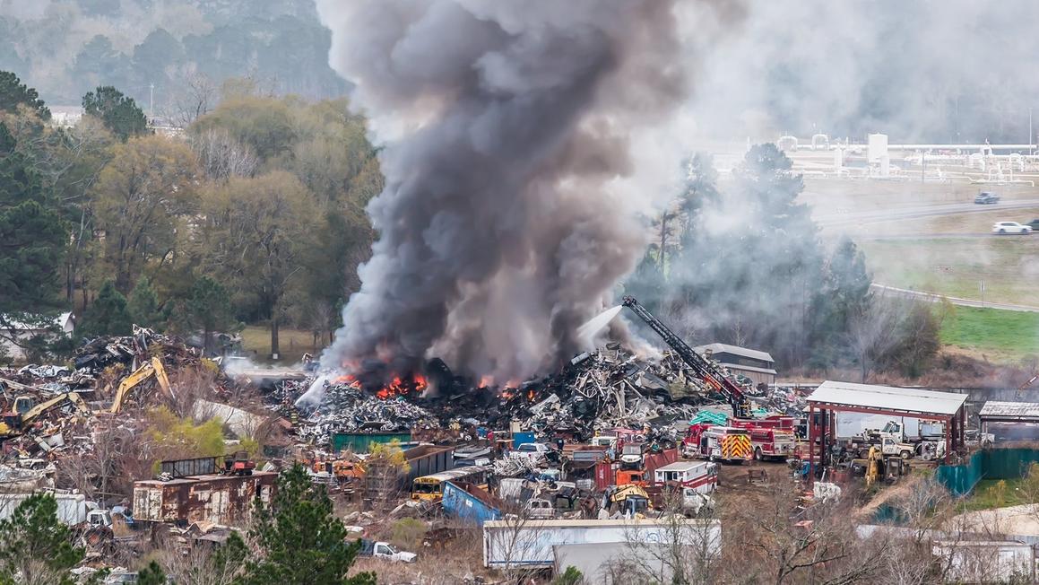 Nổ Lớn Tại Bãi Tái Chế Ở Texas, Giao Thông Bị Đổi Hướng 1 18456514 012326 ktrk goodrich explosion img