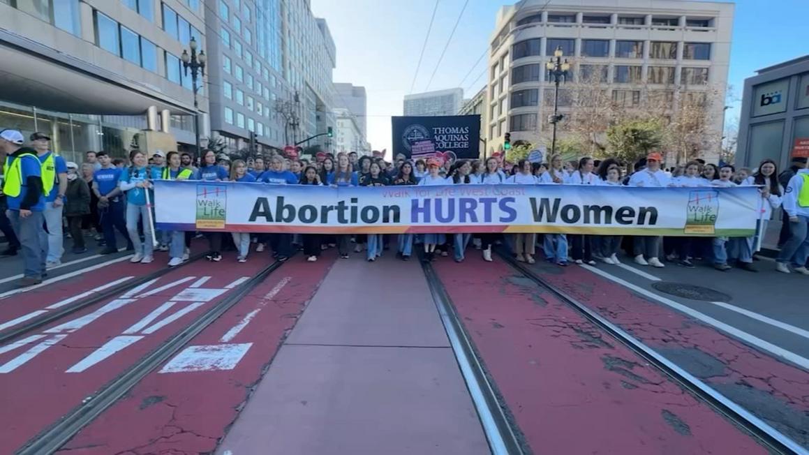 Hàng ngàn người phản đối phá thai tuần hành tại San Francisco 1 18466853 012426 kgo walk for life img