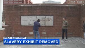 Philadelphia tổ chức điều trần công khai sau khi gỡ bỏ trưng bày về chế độ nô lệ