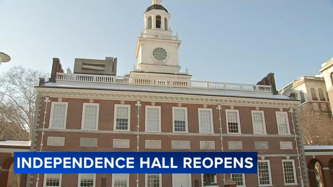 18501468 012926 wpvi maggie independence hall reopens noon vid