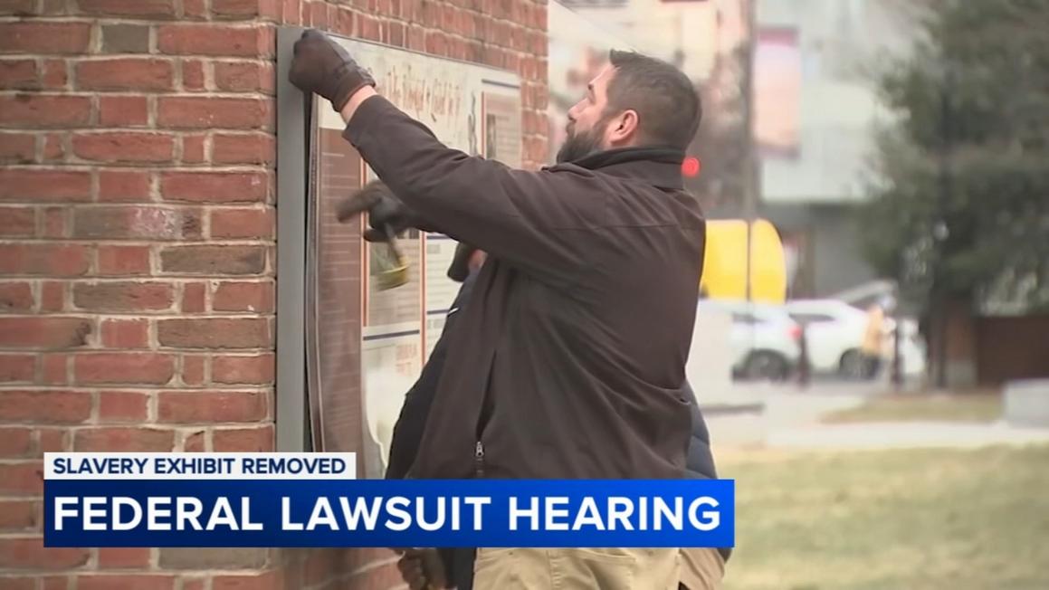 Philadelphia Yêu Cầu Phục Hồi Triển Lãm Về Chế Độ Nô Lệ Tại Nhà Tổng Thống, Tòa Án Đặt Câu Hỏi Về Quyền Hạn Liên Bang 1 18510182 013026 wpvi presidents house hearing 4pm CC vid