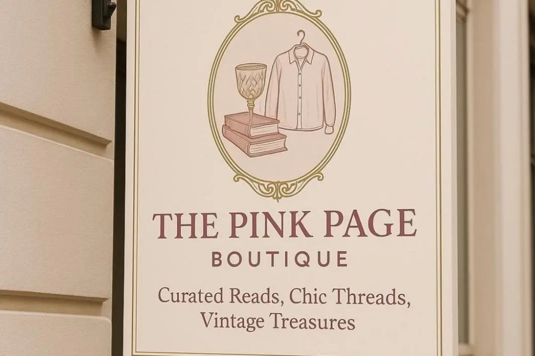 The Pink Page Boutique khai trương với quần áo cổ điển và sách ở Old Town Spring