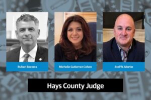 Ứng cử viên Dân Chủ tranh cử Chánh án Hạt Hays chuẩn bị cho cuộc bầu cử sơ bộ tháng 3