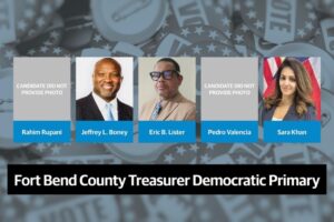 Năm ứng viên Dân chủ tranh cử vị trí Kho bạc trưởng Fort Bend