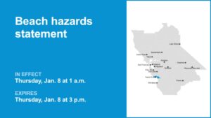 Cảnh báo thời tiết: Sóng biển ở Vịnh Monterey có thể cao đến 15 feet
