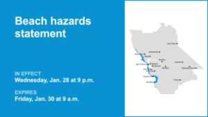 Cảnh báo thời tiết nguy hiểm cho bờ biển Vùng Vịnh từ thứ Tư đến thứ Sáu – Sóng thần bất ngờ có thể xảy ra