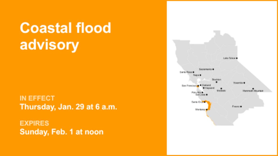 Cảnh báo ngập lụt vùng ven biển Vùng Vịnh từ Thứ Năm đến Chủ Nhật 1 Coastal flood advisory in place for Bay Area Shorelines from Thursday to Sunday