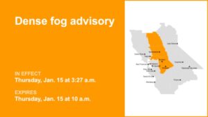 Cảnh báo sương mù dày đặc ảnh hưởng đến khu vực Delta