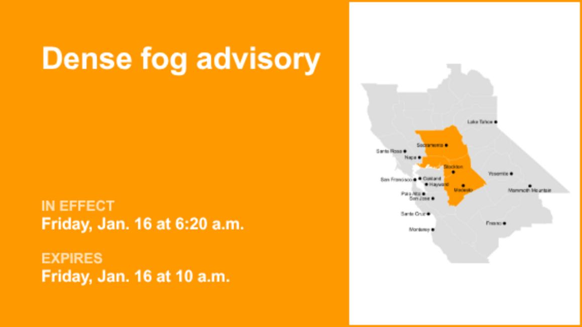Dense fog advisory in place for Delta until Friday morning 8212 visibility as low as 14 mile