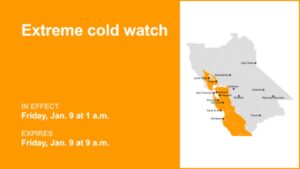 Cảnh báo thời tiết giá lạnh khắc nghiệt cho miền Bắc California