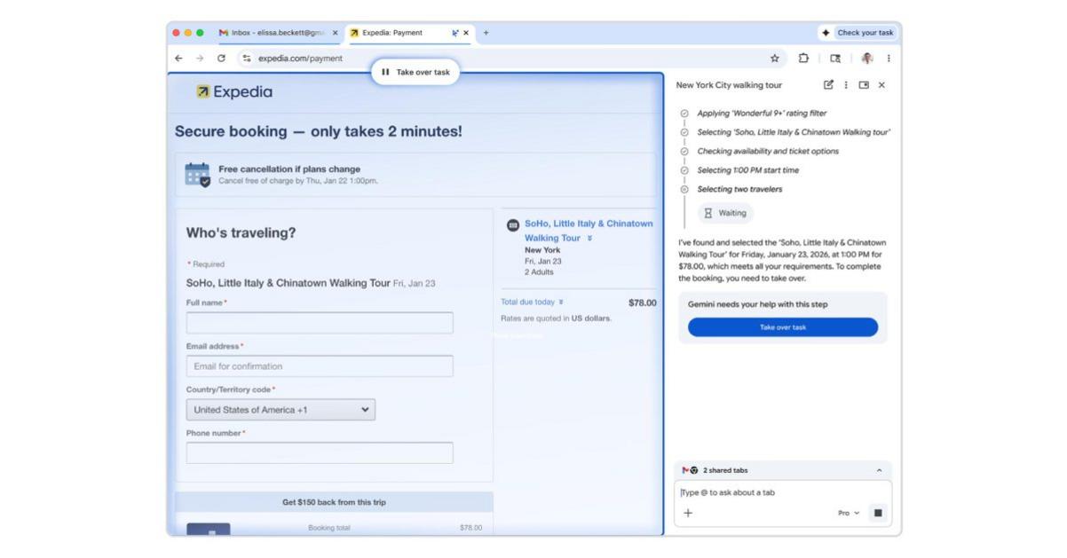 Google Chrome triển khai tính năng 'Auto Browse' dùng AI Gemini 3 1 Gemini Chrome auto browse cover