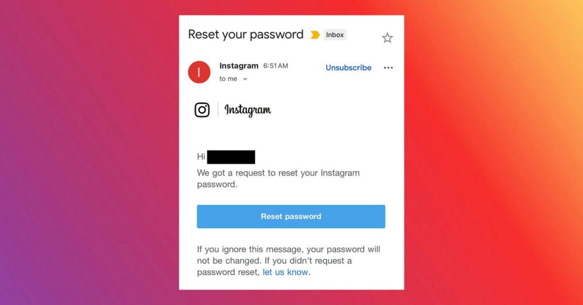 Cảnh Báo: Đừng Bỏ Qua Email Khôi Phục Mật Khẩu Instagram 1 Instagram password reset emails should be ignored