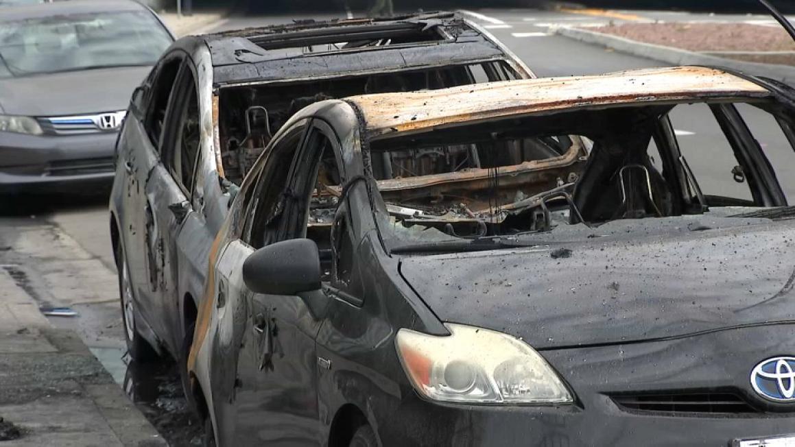 Torched Cars