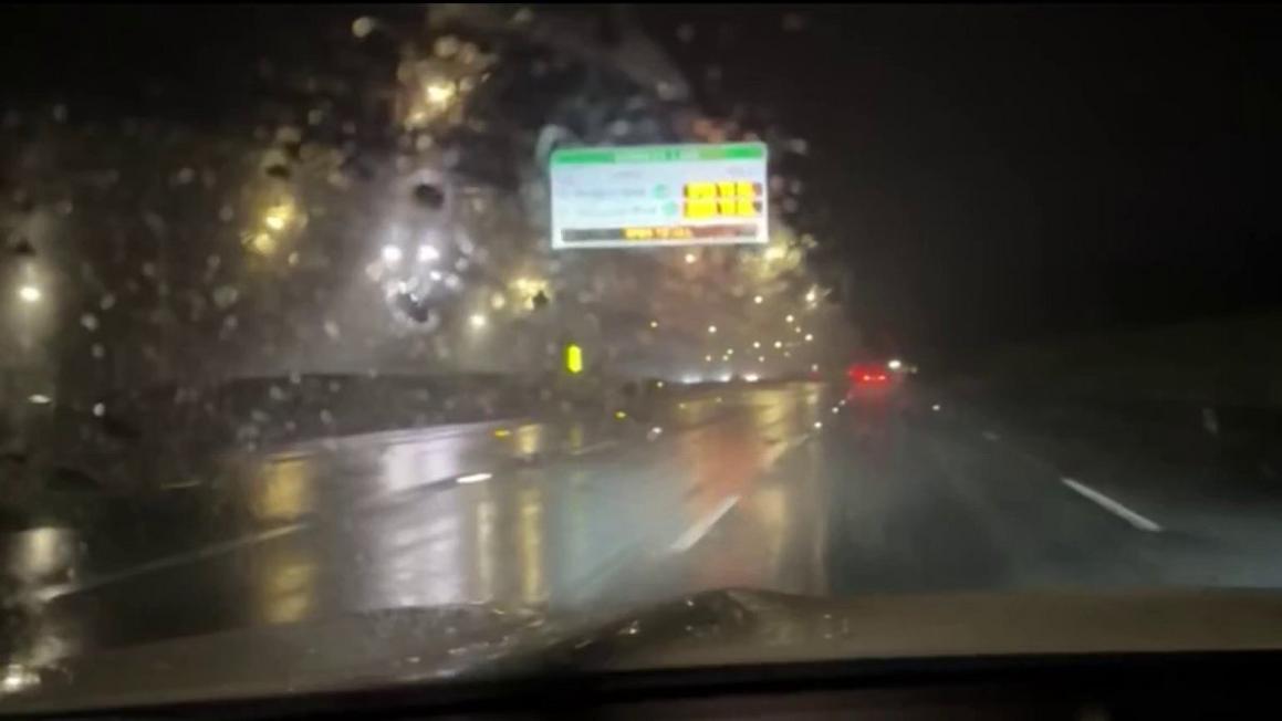 Wet conditions for the first day of the new year