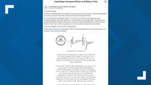 Nhà hàng Âu ở Texas tuyên bố đóng cửa sau 4 năm hoạt động