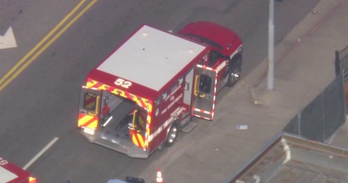 ambulance food delivery robot collide in hollywood 2