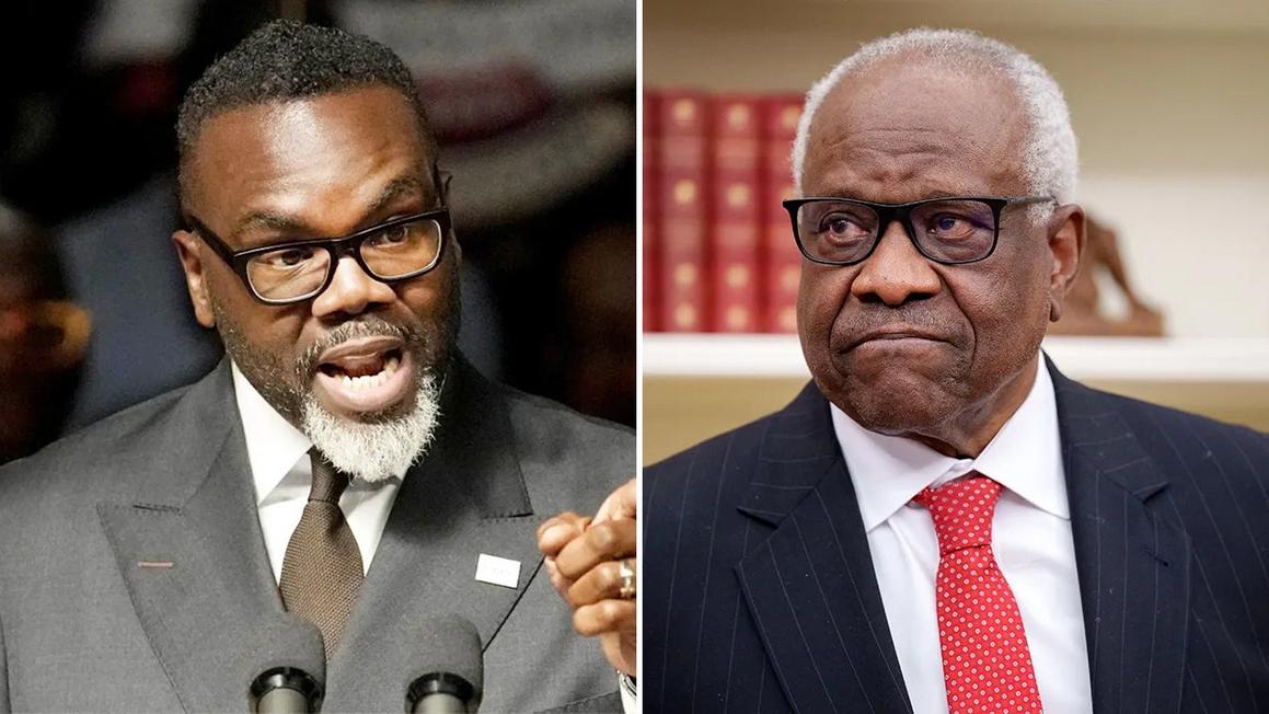 Thị trưởng Chicago chỉ trích Thẩm phán Clarence Thomas 1 chicago mayor slams clarence thomas while defending reparations 1