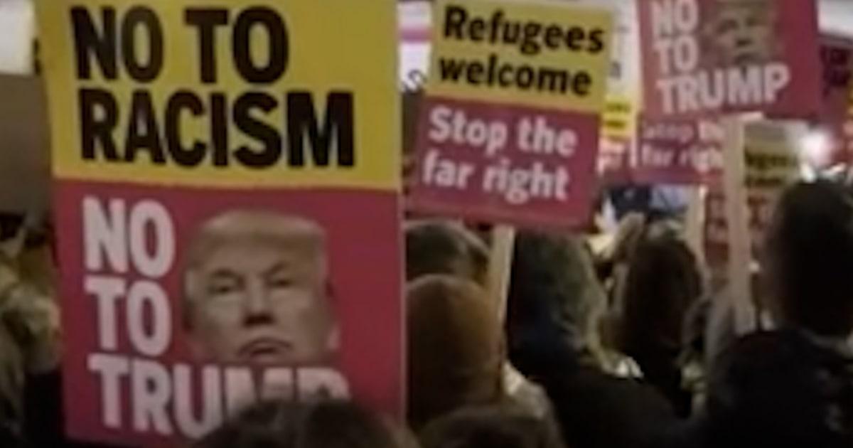 Người biểu tình chống ICE xuống đường tại London 1 f vert brk london ice protest 260127.00 00 20 14.Still003 ktw22o