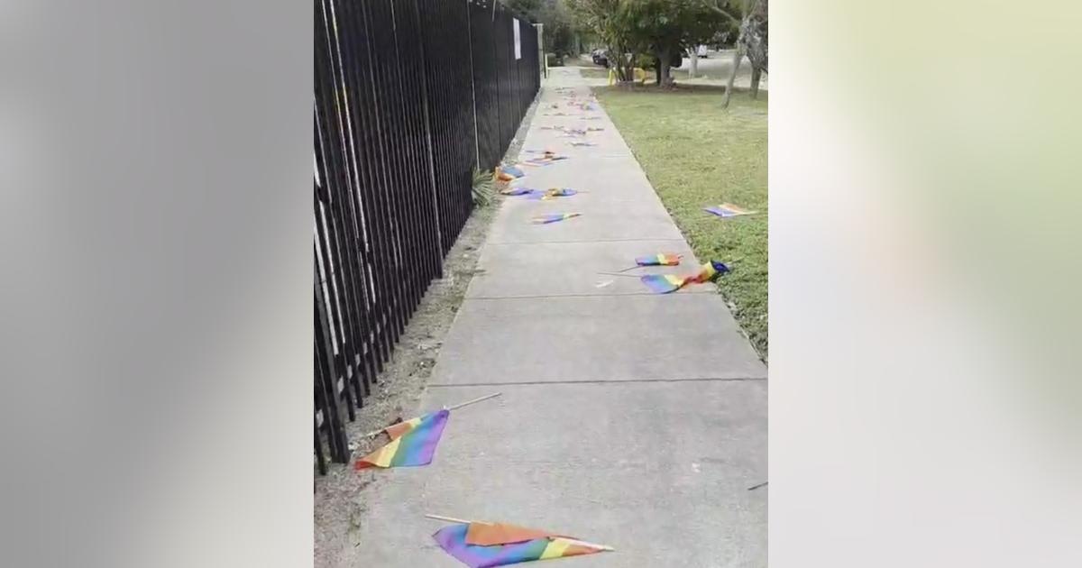 flags on ground