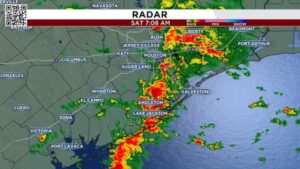 Tây Nam Texas: Mưa Giông Xuất Hiện Khi Mặt Trận Lạnh Mạnh Tiến Đến