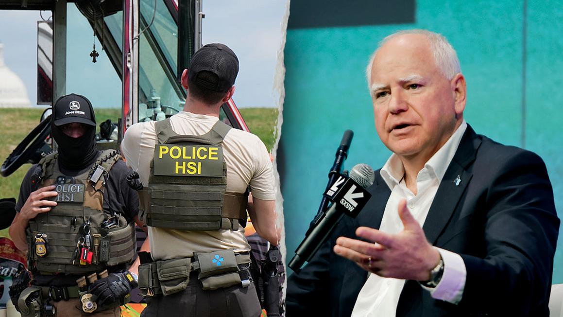 hsi ice police tim walz