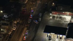 Cảnh sát phong tỏa một khu vực trên đường North Broad, Philadelphia