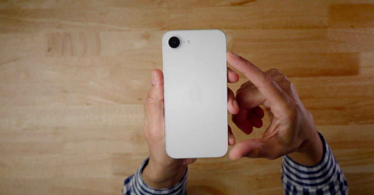 iPhone 16e white rear