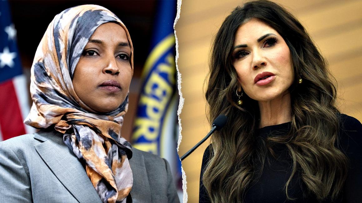 ilhan omar kristi noem split