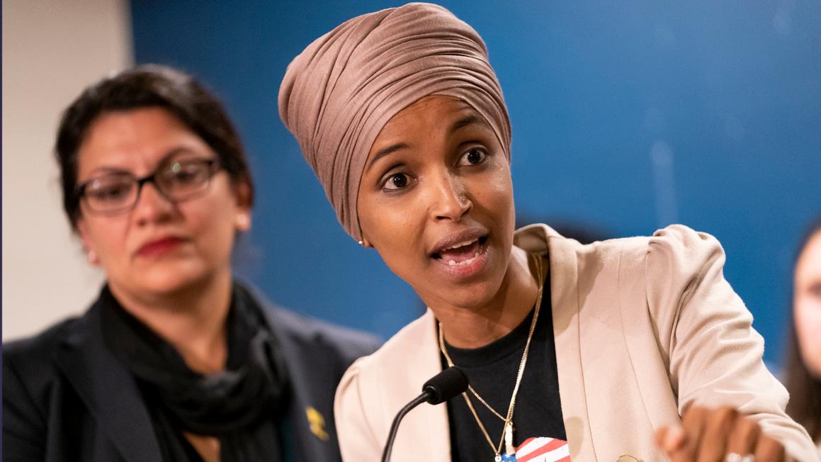 ilhan omar speaks at event