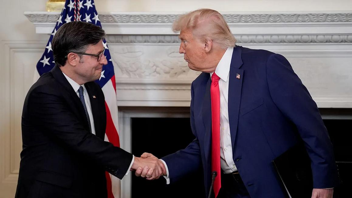 johnson trump shaking hands