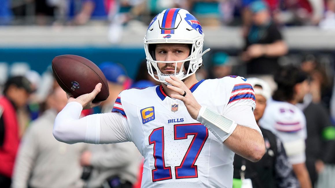 josh allen throws bills jaguars pregame