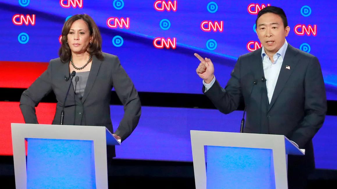 kamala harris andrew yang