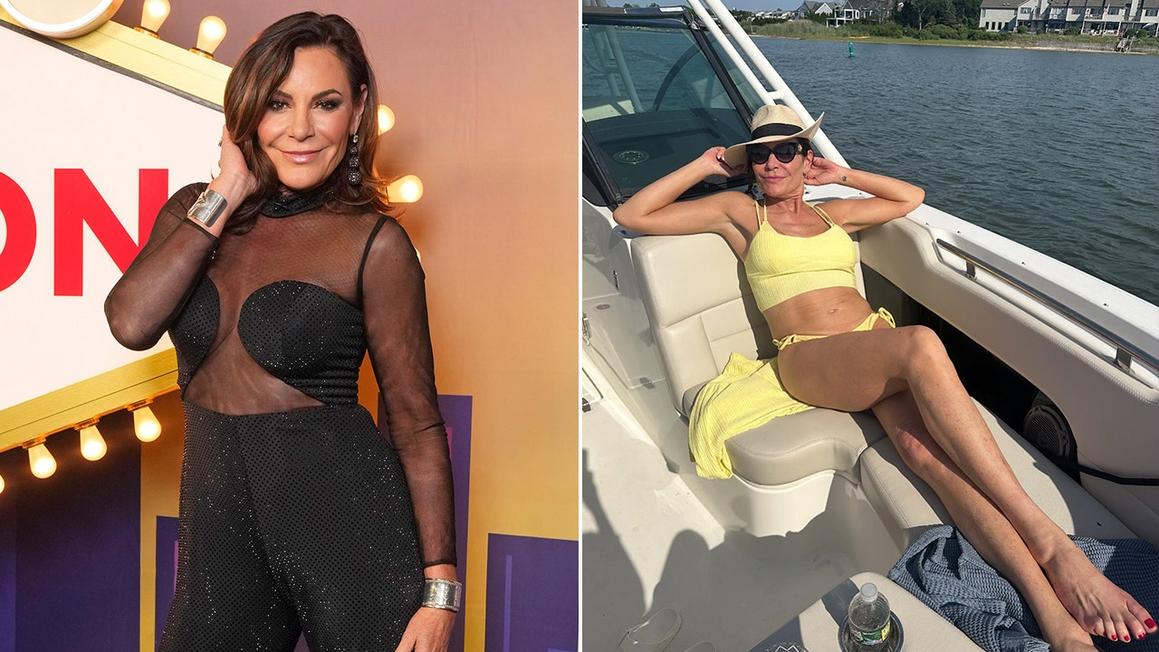 luann de lesseps bikini split 2025