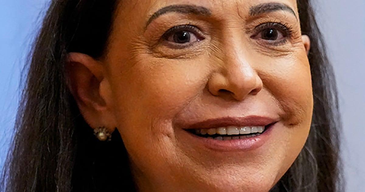 Bà Machado: Tổng Thống Donald Trump 'xứng đáng' nhận Giải Nobel Hòa Bình 1 machado vert