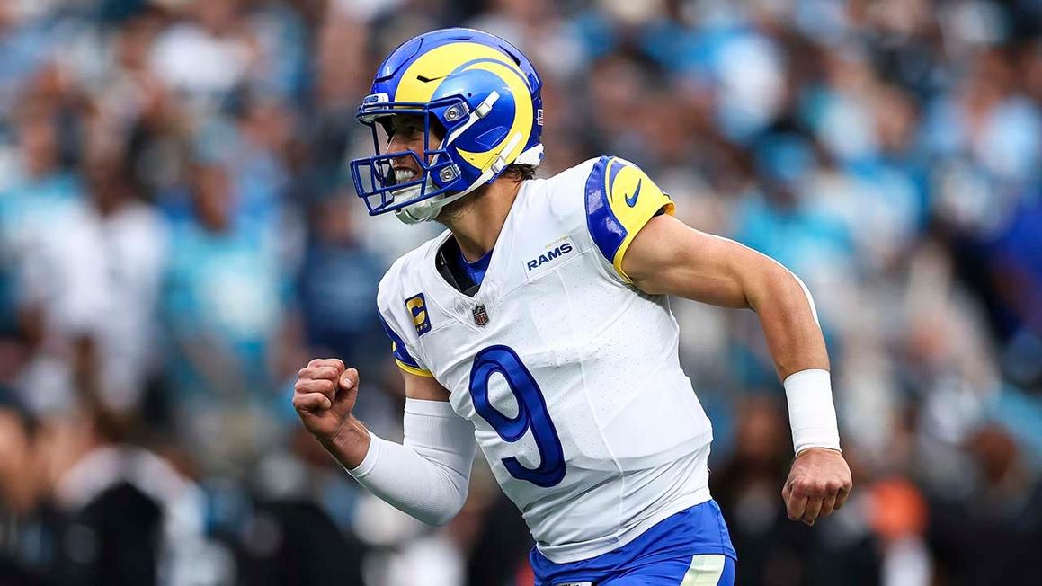 Màn kịch tính của Matthew Stafford giúp Rams vượt qua Panthers 1 matthew stafford los angeles rams celebrates