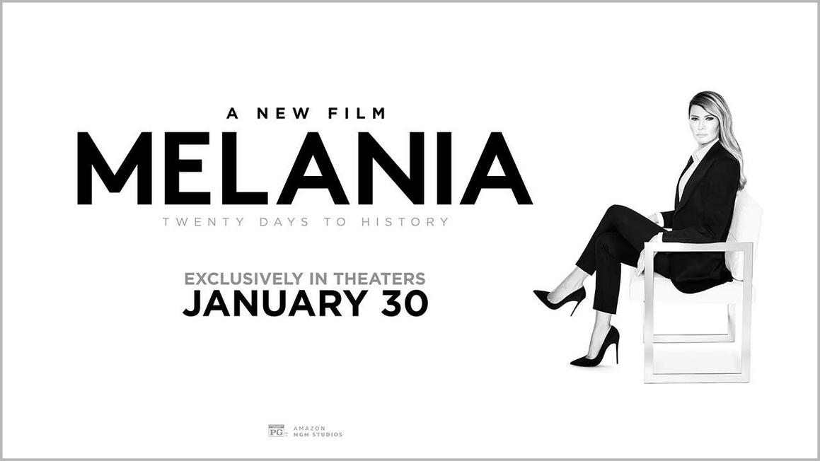 melania film with outline