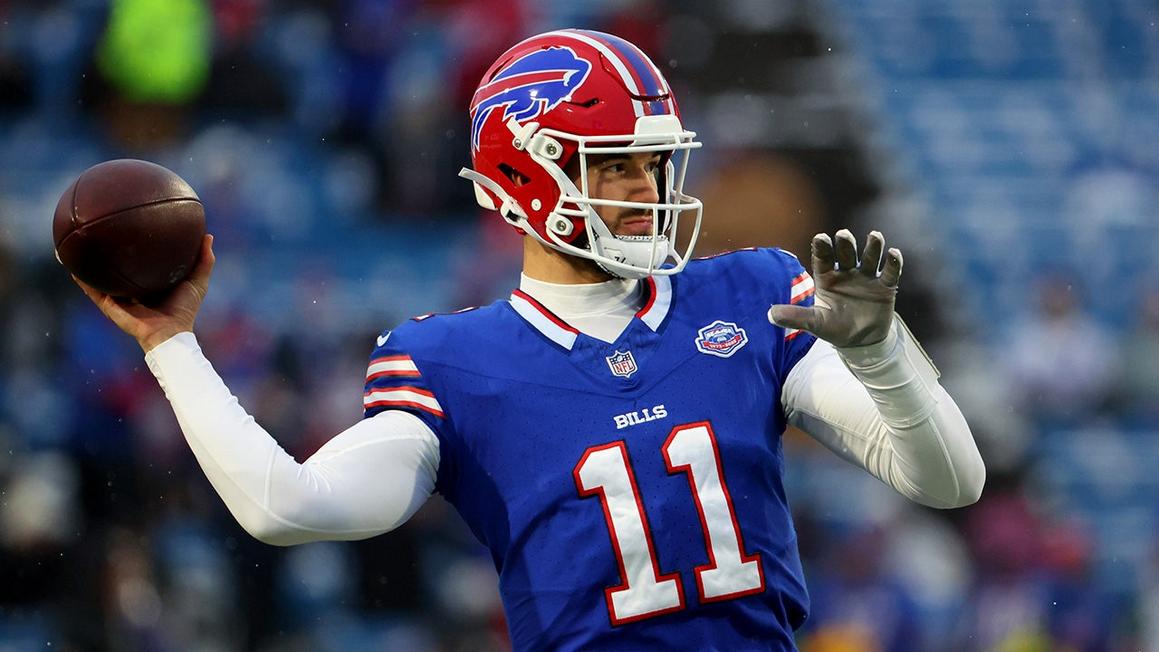 Vợ cầu thủ Bills chia sẻ sau khi HLV trưởng bị sa thải 1 mitch trubisky warms up bills jets