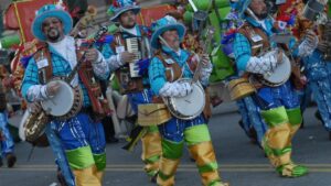 Cuộc thi String Band của Mummers bị hoãn do thời tiết