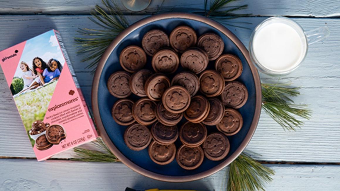 new girl scout cookie exploremores samoas trefoils thin mints roundup 3