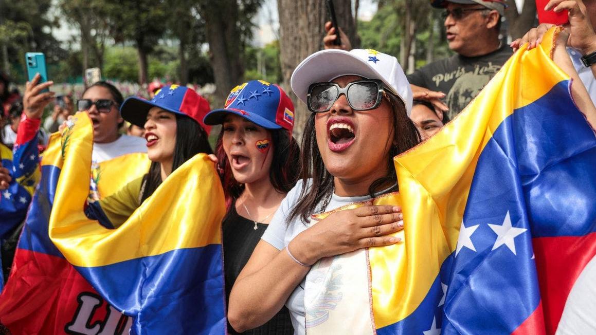 peru venezuelans celebrate maduro capture