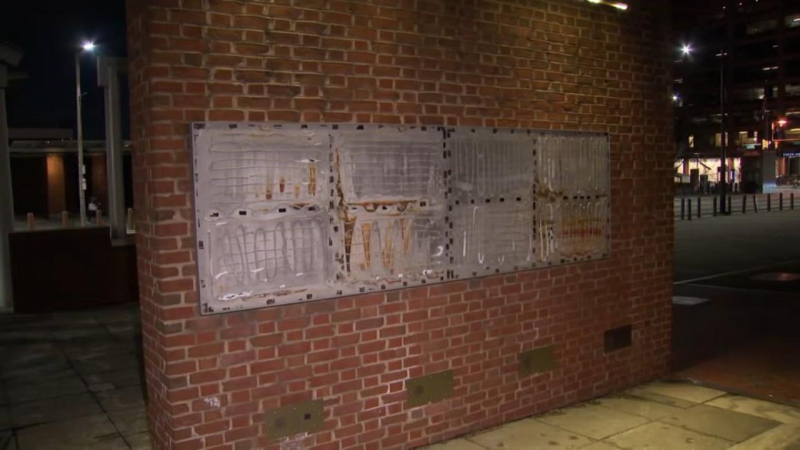 plaque removed closer angle