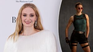 Sophie Turner gây ấn tượng với tạo hình Lara Croft ‘cực ngầu’