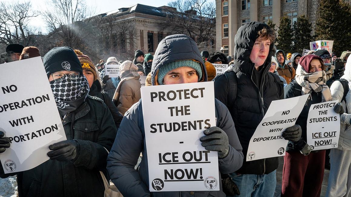 students protest ice minnesota