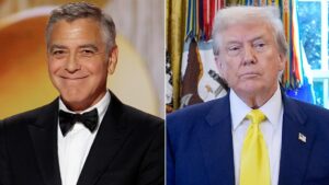 George Clooney khoe tiếng Pháp tại Quả Cầu Vàng sau khi Tổng Thống Donald Trump mỉa mai