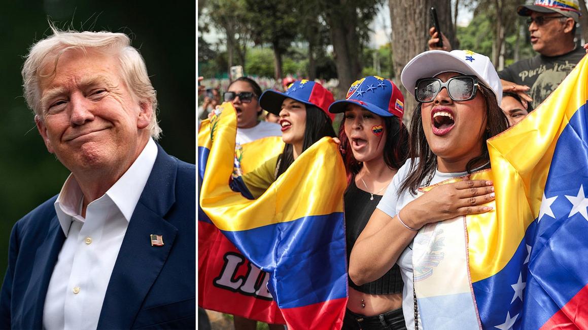 trump venezuela celebration