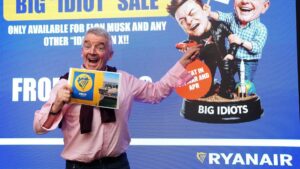 Giám đốc Ryanair bác bỏ ý định mua hãng hàng không của Elon Musk