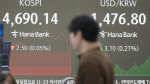 Thị trường châu Á hỗn hợp sau khi Phố Wall điều chỉnh và bất ổn toàn cầu gia tăng