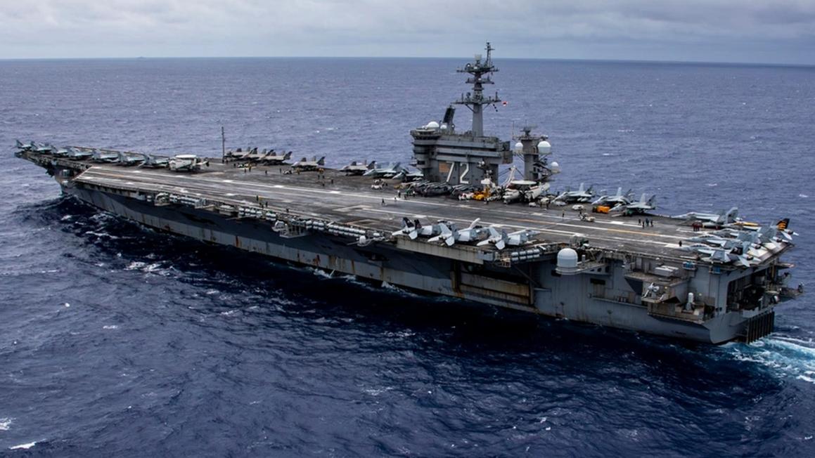 Hải quân Hoa Kỳ bắn hạ máy bay không người lái của Iran ở Biển Ả Rập 1 USS Abraham Lincoln Pacific