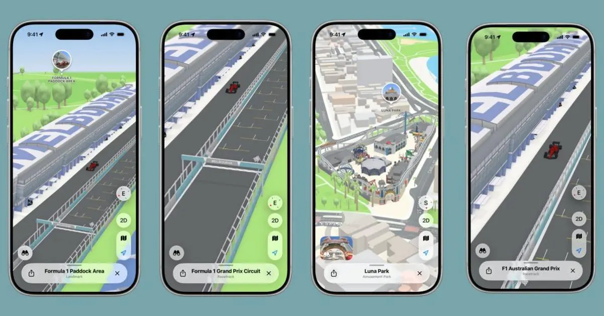 Bản đồ Apple bổ sung trải nghiệm chi tiết F1 trước mùa giải 2026