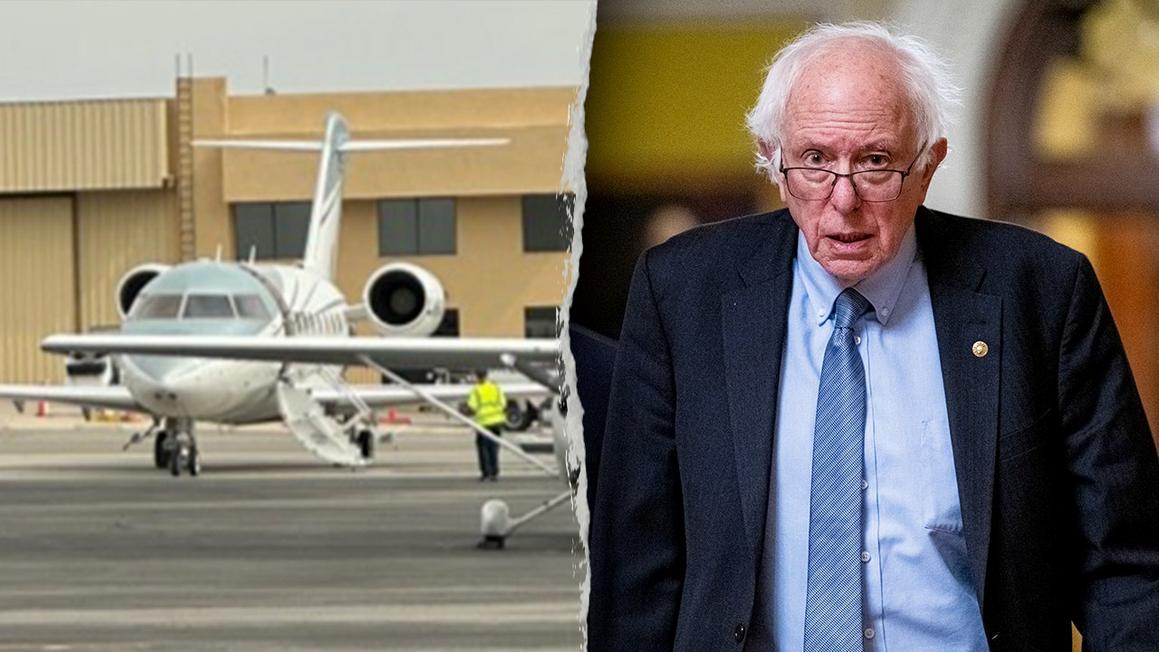 bernie sanders april jet